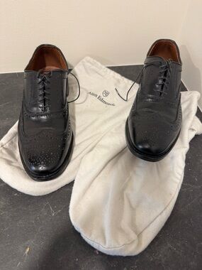 Allen Edmonds Black Wingtip Brogue Derby Shoes
